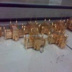 produksi logam tembaga miniatur masjid